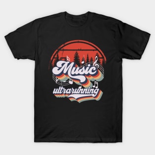 Ultrarunning music forest, running retro cassette T-Shirt